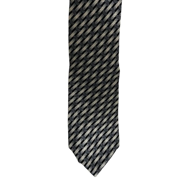 XMI Nordstrom 100% Silk Necktie Multicolor Geometric Woven Tie - Picture 2 of 7